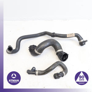 BMW E93 328i Engine Cooling Radiator Thermostat Hose Line Set OEM