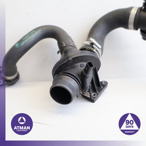 BMW F30 328i 320i Engine Thermostat Housing w/ Water Hose 8635689 OEM