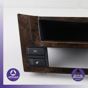 08-10 BMW E60 528i 550i 535i Dashboard Switch Panel Cover Trim Wood OEM