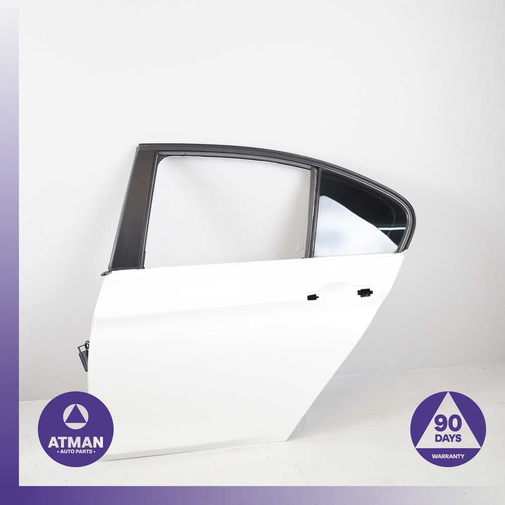12-18 BMW F30 320i Rear Left Side Door Shell Panel White 41007298513 OEM