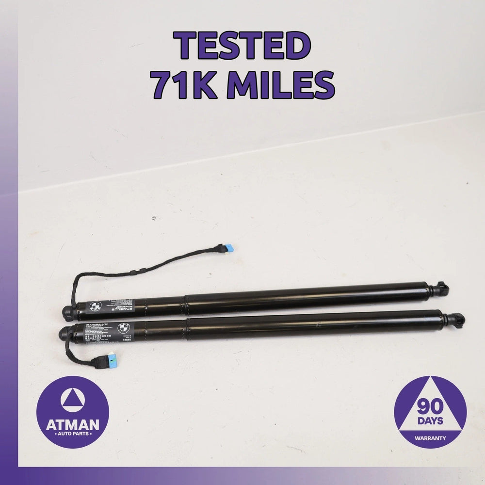 19-25 BMW F98 X4M X4 Rear Trunk Boot Power Lid Hatch Cylinder Strut Set OEM 71k