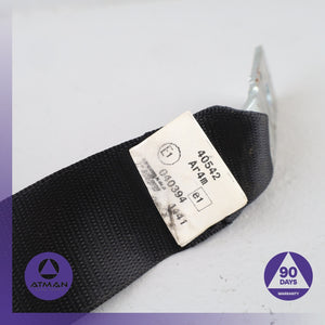 BMW E66 750i 745i Rear Center Seatbelt Seat Belt Black OEM