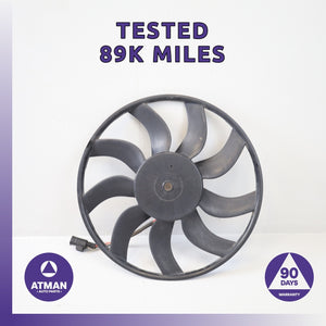 14-19 BMW F15 X5 X6 3.0L Engine Motor Radiator Cooling Fan Blade w/ Motor OEM
