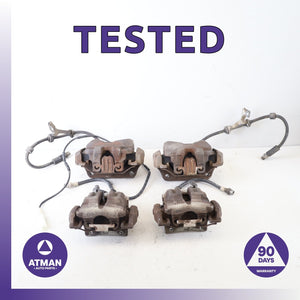 07-13 BMW E92 328i Front &amp; Rear Brake Caliper Calipers Set 34116778145 OEM