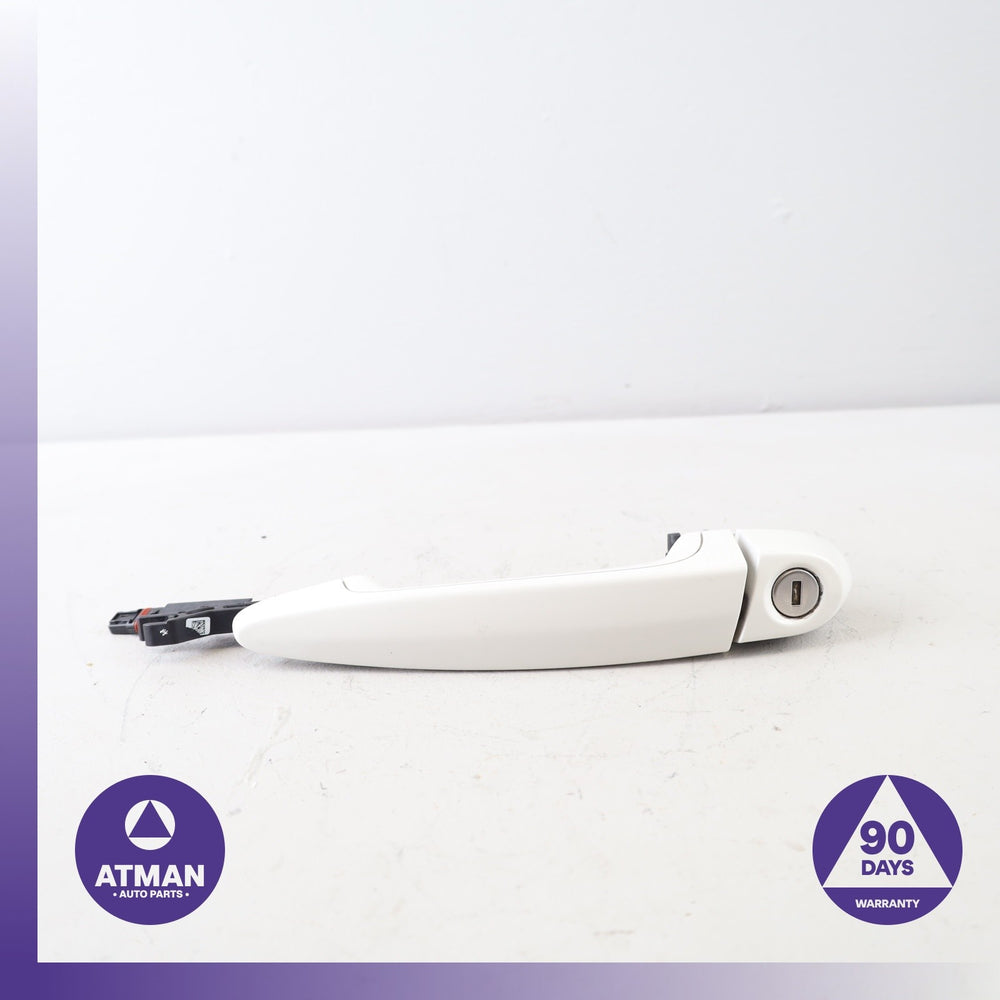 11-18 BMW F26 X4 Front Left Driver Side Exterior Door Handle White OEM