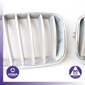 BMW F25 X3 Front Right Bumper Grille Chrome Set 51117237421 OEM