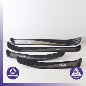04-10 BMW E60 535i 550i Front & Rear Sill Scuff Plate Cover Panel Set OEM