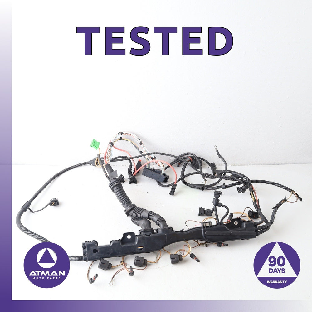 08-10 BMW E60 535i Engine Motor Injection Wire Wiring Harness 12517564358 OEM