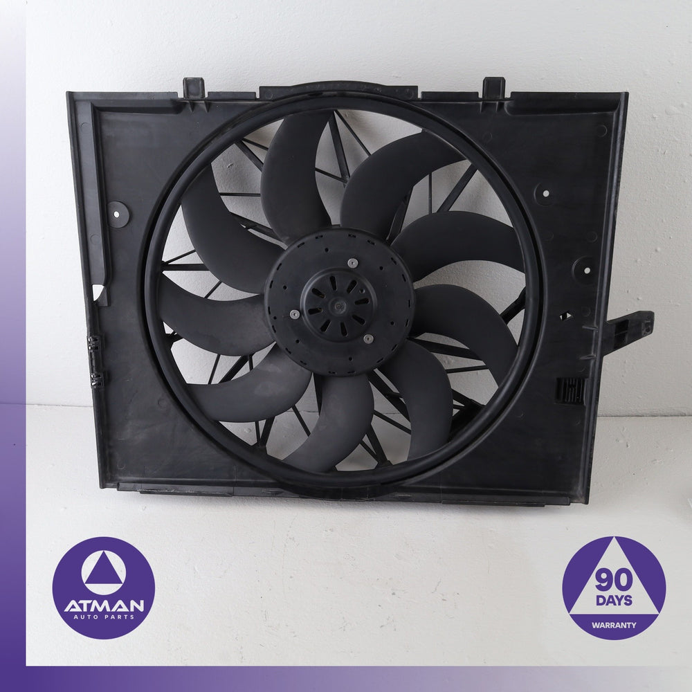 04-10 BMW E66 750i 645Ci 525i 600W RWD Engine Motor Cooling Fan Shroud OEM