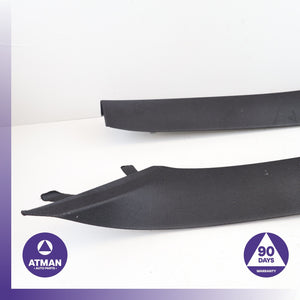 BMW F30 330i Front Left & Right A-Pillar Cover Panel Trim Set Black OEM
