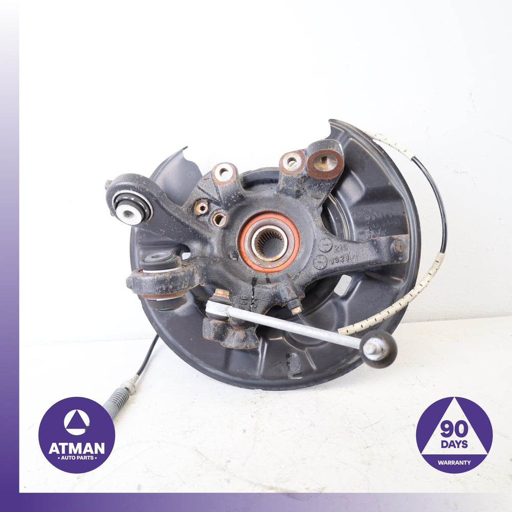 07-13 BMW E88 128i 328i Rear Right Spindle Knuckle Hub w /Shield OEM