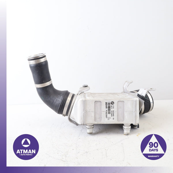 08-19 BMW F06 650i 550i 750i X6 4.4L V8 Left Side Turbocharger Intercooler OEM