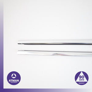 BMW F12 650i 640i Front Left &amp; Right Door Panel Molding Set Chrome OEM