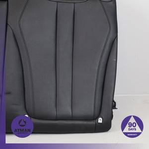 14-18 BMW F15 X5 Rear Left & Right Upper Seat Cushion Set Black OEM