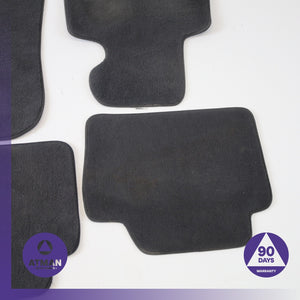 BMW F30 320i Front &amp; Rear Floor Foot Mat Carpet Set 51477426317 Black OEM