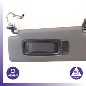 BMW F16 X6 X6M Left Driver Side Sunvisor Sun Visor Black 51168061369 OEM