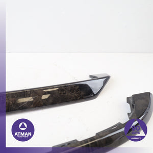 12-19 BMW F06 650i Front and Rear Left Interior Door Cover Panel Wood Set OEM