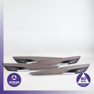 BMW F15 X5 Front & Rear Interior Door Cover Panel Wood Set OEM