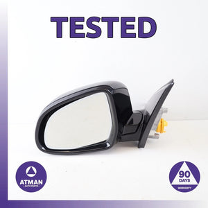 14-16 BMW F15 X5 Left Driver Side Rear View Door Mirror Black 51167364001 OEM