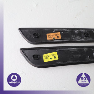BMW E60 528i 535i 545i Front Left & Right Interior Door Panel Wood Trim Set OEM