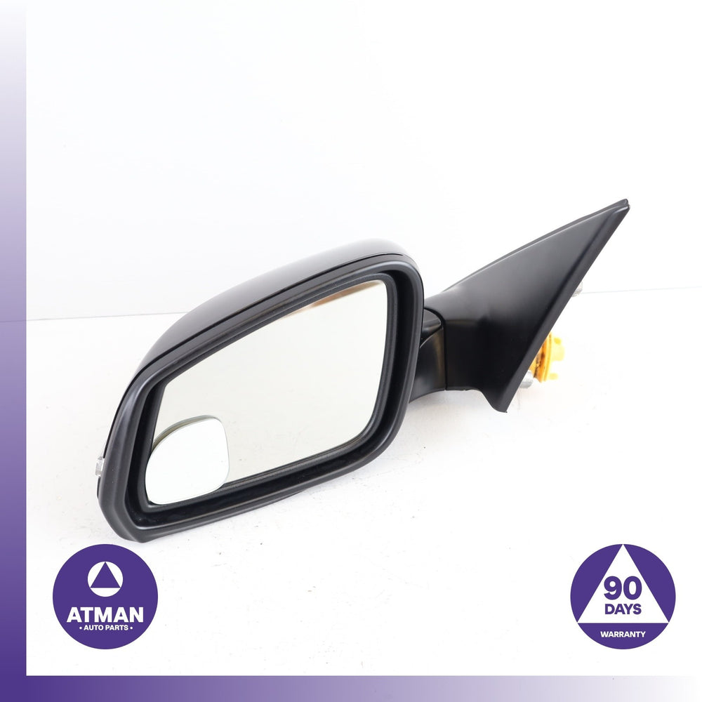 14-16 BMW F10 528i 535i 550i Left Side Rear View Door Mirror Black OEM