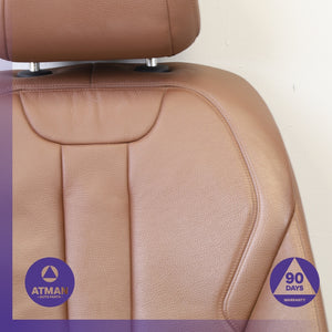 14-18 BMW F15 X5 Front Right Top Upper Seat Cushion w/ Headrest Brown OEM