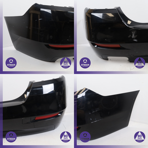 14-16 BMW F10 550i Base Rear Bumper Cover Assembly Black 7332764 OEM — photo 2