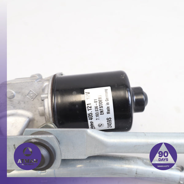 BMW E82 128i 135i Windshield Wiper Washer Motor w/ Linkage 61617192963 OEM