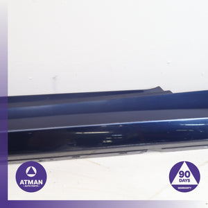 08-13 BMW E82 128i 135i Left Rocker Panel Side Skirt Blue 51777046347 OEM 77k