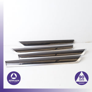 15-18 BMW F25 X3 X4 Front & Rear Door Panel Molding Trim Wood Set OEM