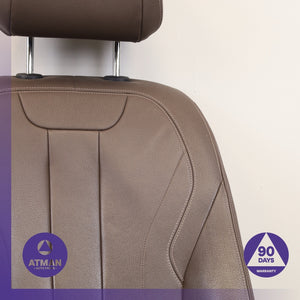 14-18 BMW F15 X5 Front Left Side Top Upper Seat Cushion w/ Headrest Brown OEM