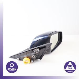 14-17 BMW F32 428i 430i Right Side Rear View Door Mirror Blue OEM 70k