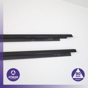 BMW F98 X4M X4 Front Left &amp; Right Door Window Weatherstrip Gasket Seal Set OEM