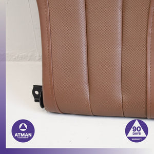 14-19 BMW F06 650i Rear Left &amp; Right Upper Seat Cushion Set Nappa Brown OEM