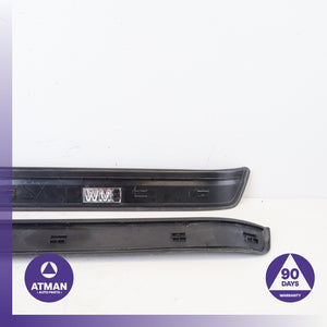BMW E90 325i Front Left &amp; Right Sill Scuff Plate Cover Panel Set OEM
