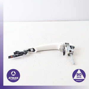 11-18 BMW F26 X4 Front Left Driver Side Exterior Door Handle White OEM