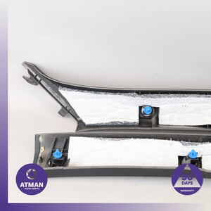 BMW F83 M4 Front Left &amp; Right Upper A-Pillar Cover Panel Trim Set Black OEM