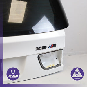07-13 BMW E70 X5M X5 Trunk Lid Liftgate Tailgate Hatch Shell White OEM