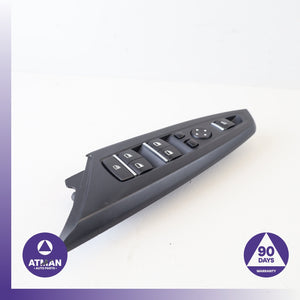 BMW F25 X3 Front Left Door Master Switch w/ Trim Black OEM