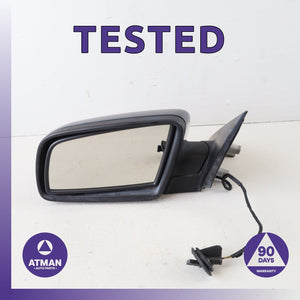 08-10 BMW E60 535i 528i Left Rear View Door Mirror Gray OEM