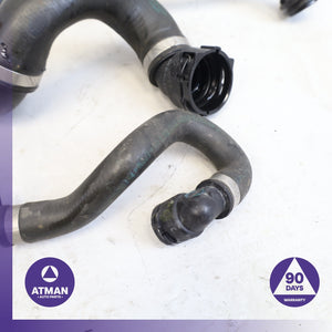 BMW E93 328i Engine Cooling Radiator Thermostat Hose Line Set OEM