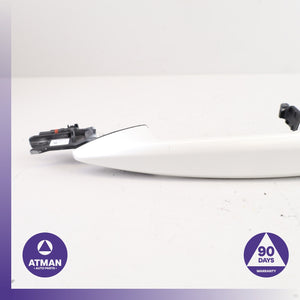 BMW F15 X5 Front Left Driver Exterior Door Handle w/ Keyless Go  White OEM
