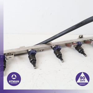 01-06 BMW E53 X5 Z4 330i 3.0L Fuel Gas Rail w/ Injectors 13537546245 OEM — photo 3