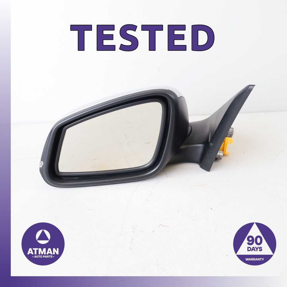 14-16 BMW F34 328i 335i GT Left Driver Side Rear View Mirror Silver OEM
