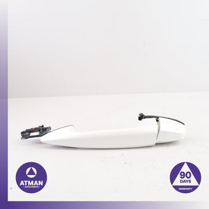 BMW F15 X5 Front Left Driver Exterior Door Handle w/ Keyless Go  White OEM