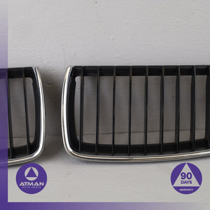 BMW E90 328i 335i Front Left Bumper Grille Chrome Set OEM