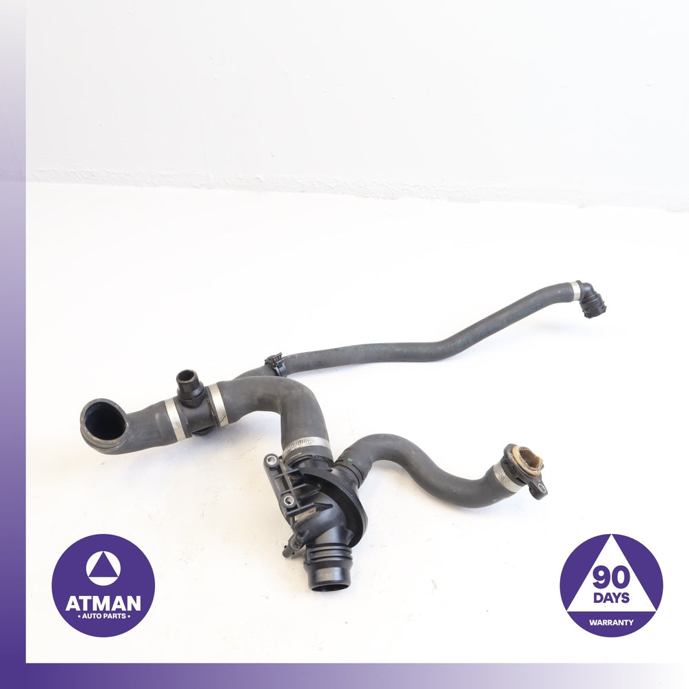 BMW F30 320i 328i Engine Thermostat Housing w/ Water Hose 8635689 OEM