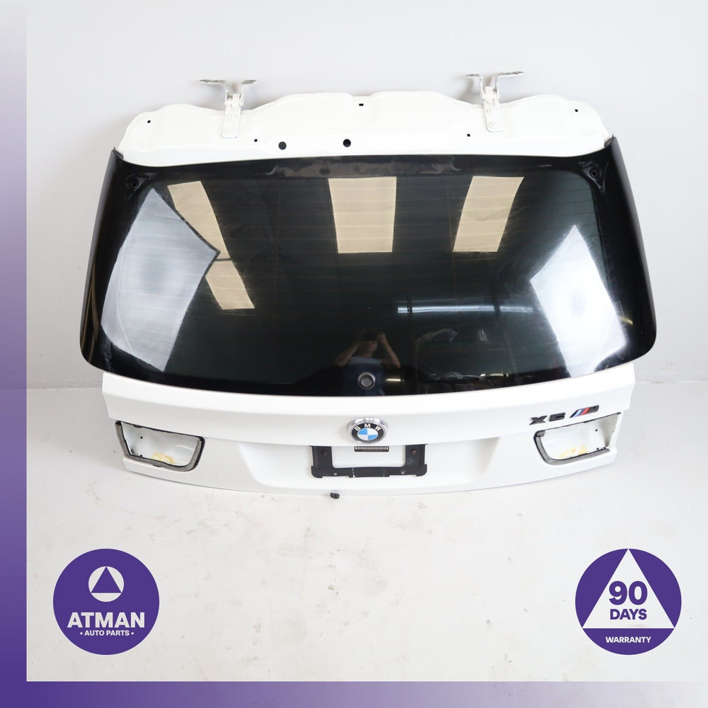 07-13 BMW E70 X5M X5 Trunk Lid Liftgate Tailgate Hatch Shell White OEM