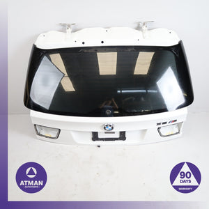 07-13 BMW E70 X5M X5 Trunk Lid Liftgate Tailgate Hatch Shell White OEM