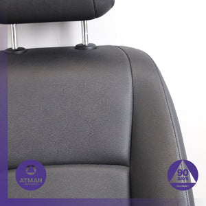 14-16 BMW F10 528i Front Left Upper Seat Cushion w/ Headrest Black OEM